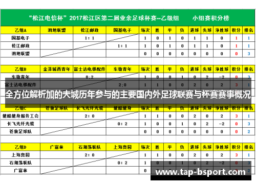 全方位解析加的夫城历年参与的主要国内外足球联赛与杯赛赛事概况